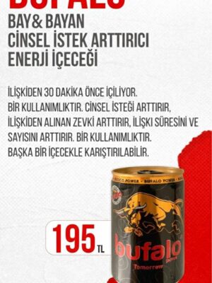 Bufalo Cinsel İstek Arttırıcılı Enerji İçeceği